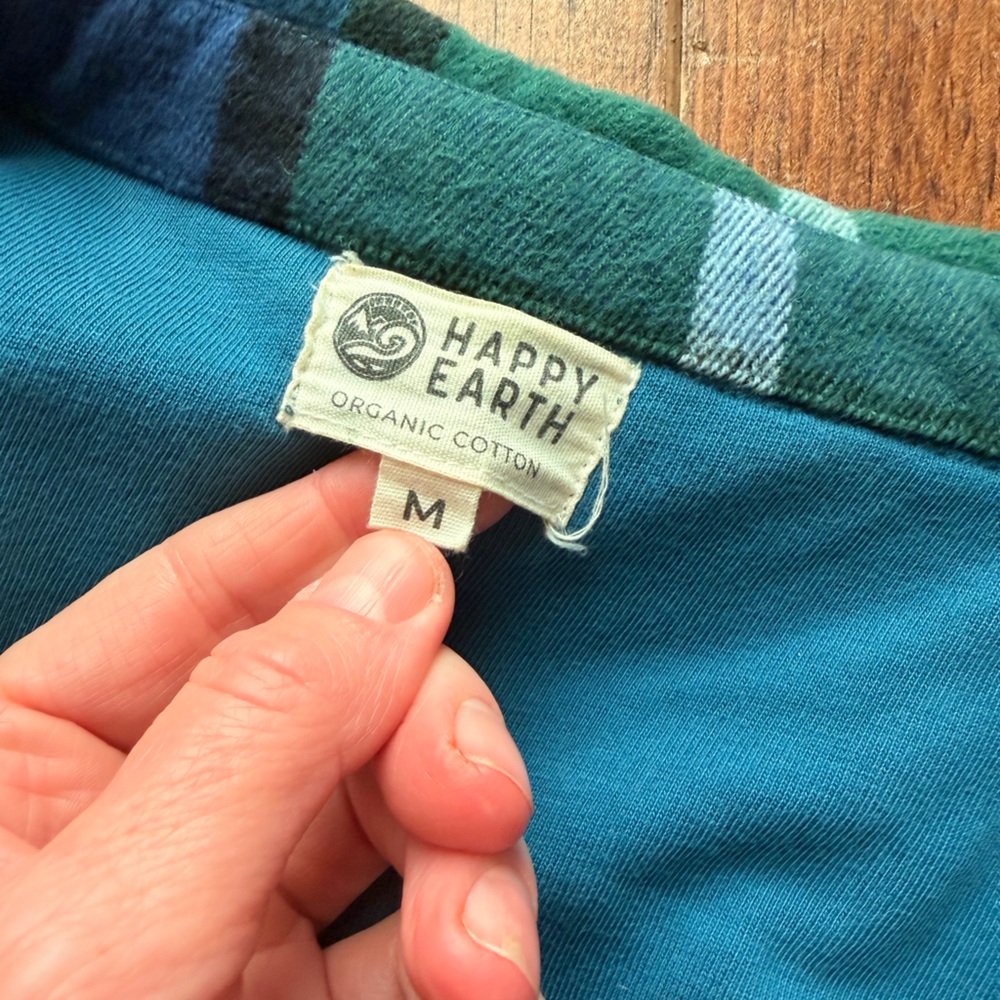 Happy Earth Forester Plaid Heavyweight Shacket Jacket Unisex Medium - Picture 4 of 10
